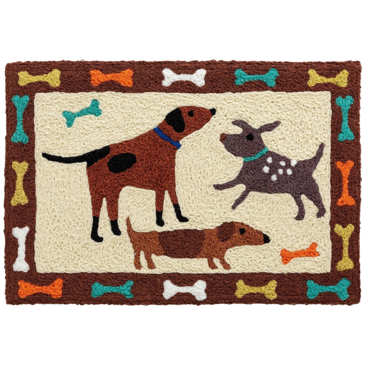 Friendly Fidos Jellybean Accent Washable Rug 20" x 30" JB-SH006