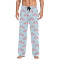 thumbnail image 1 of Friendly Flamingos Men's Pajama Pants, Soft and Comfortable Lounge Sleep Bottoms with Pockets, Men's Sleepwear with Custom Print, X-Large, 1 of 7