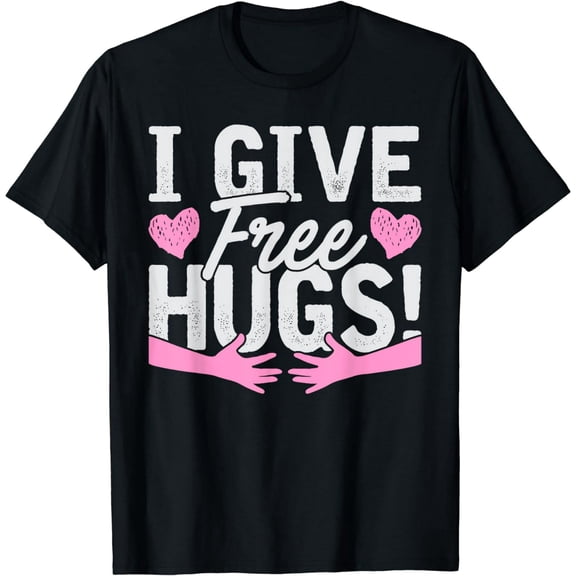 Friendly Free Hugs Graphic T-Shirt Cotton Blend for Men and Women