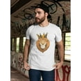 thumbnail image 1 of Friendly Funny Lion Cartoon T-Shirt Men -Image by Shutterstock, Male Medium, 1 of 4