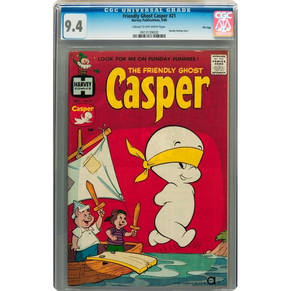 Friendly Ghost Casper #21 - CGC 9.4 Comic Book