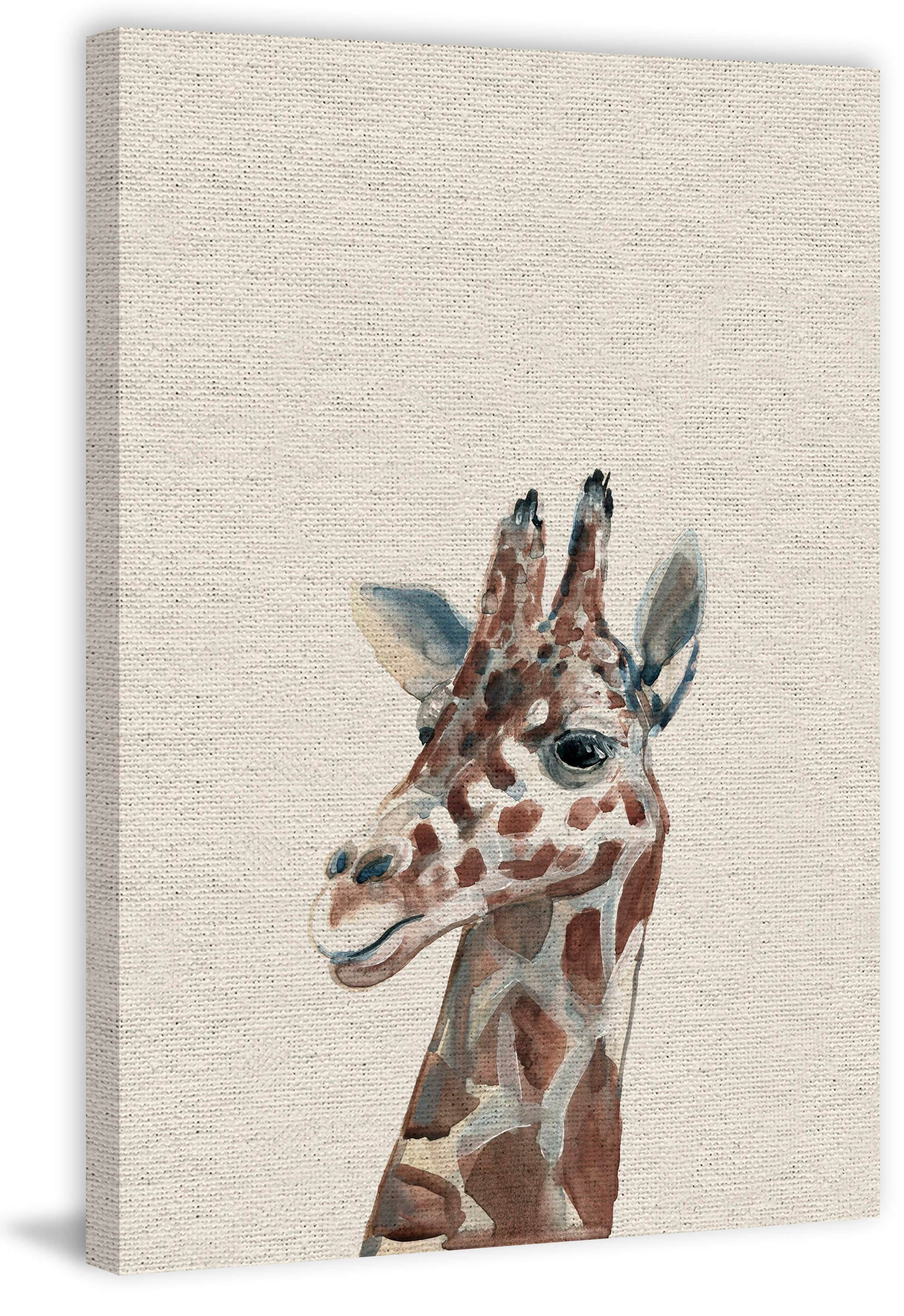 Friendly Giraffe II Painting Print on Wrapped Canvas