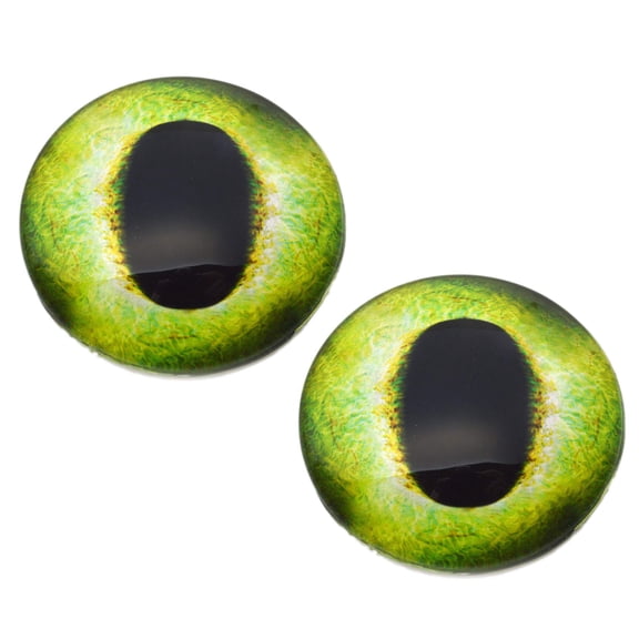 Friendly Green Dragon Glass Eyes