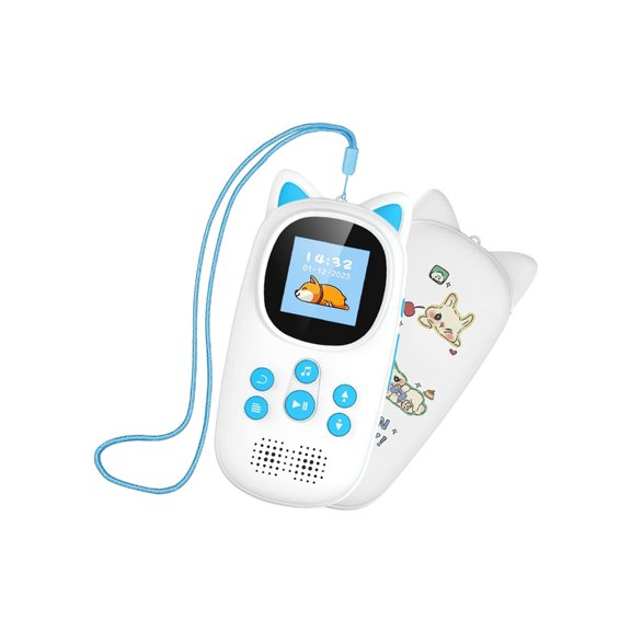 Friendly MP3 Player With 100H Playing Radio Voice Recorder Cartoon Shape Card Expandable Storage