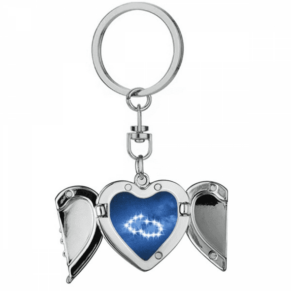 Friendly Warm Beautiful Lucky Stars Heart Angel Wing Key Chain Holder