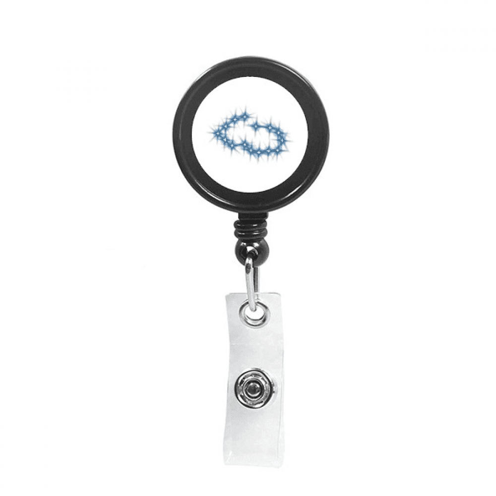 Friendly Warm Beautiful Lucky Stars Retractable Keychain Badge Holder ID Badge