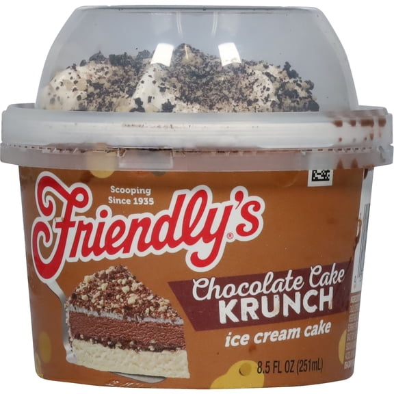 Friendly's Chocolate Krunch Chocolate Ice Cream Cake Singles - 8.5 Fl Oz