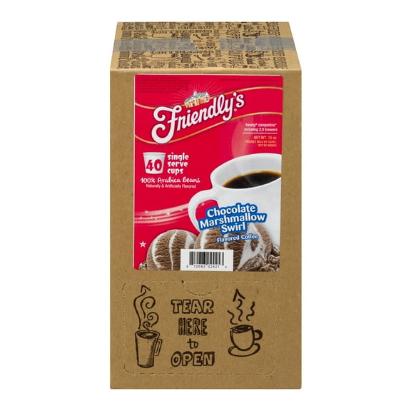 Friendly's Coffee Single Serve Cups Chocolate Marshmallow Swirl, 40.0 CT