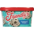 Friendly's Rich and Creamy Cookies and Cream Ice Cream Tub 1.5 Quart