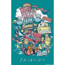 Friends 30th - Latte Wall Poster, 22.375" x 34"