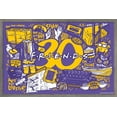 thumbnail image 1 of Friends 30th - Purple Wall Poster, 22.375" x 34" Framed, 1 of 5