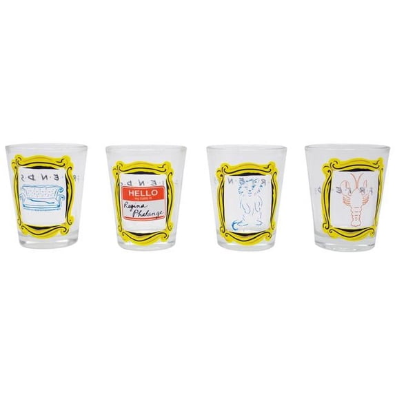 Friends 799188 Friends 4 Piece Shot Glass Set