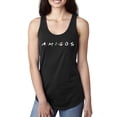 thumbnail image 1 of Friends Amigos Parody Pop Ladies Racerback Tank Top, Black, Medium, 1 of 3