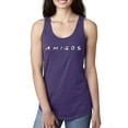thumbnail image 1 of Friends Amigos Parody Pop Ladies Racerback Tank Top, Purple Rush, Large, 1 of 3