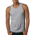 thumbnail image 1 of Friends Amigos Parody Pop Mens Graphic Tank Top, Heather Grey, 3XL, 1 of 3