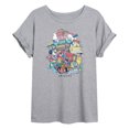 thumbnail image 1 of Friends - Animated Icon Collage - Juniors Oversized Graphic T-Shirt, 1 of 4