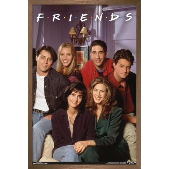 Friends - Apartment Wall Poster, 14.725" x 22.375", Framed