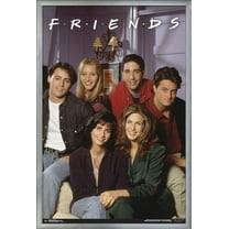 Friends - Apartment Wall Poster, 22.375" x 34", Framed
