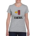 thumbnail image 1 of Friends Bacon T-Shirt Women -Smartprints Designs, Female XX-Large, 1 of 4
