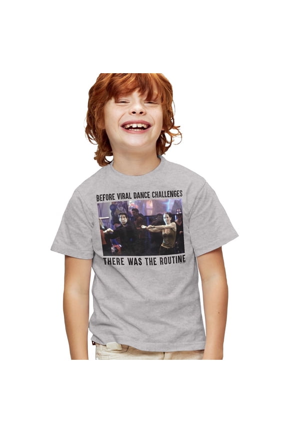 Before Viral Dance Kids T Shirt for Youth Boys and Girls, Athletic Heather, Medium