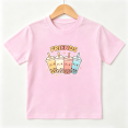 thumbnail image 1 of Friends Boba Milk Tea Girls Graphic Tee, Cute Sweet Rainbow 100% Cotton Kids Short Sleeve T-Shirt 4-13Y, 1 of 5