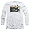thumbnail image 1 of Friends Cast Logo Long Sleeve T-Shirt Adult 18/1 White, 1 of 1
