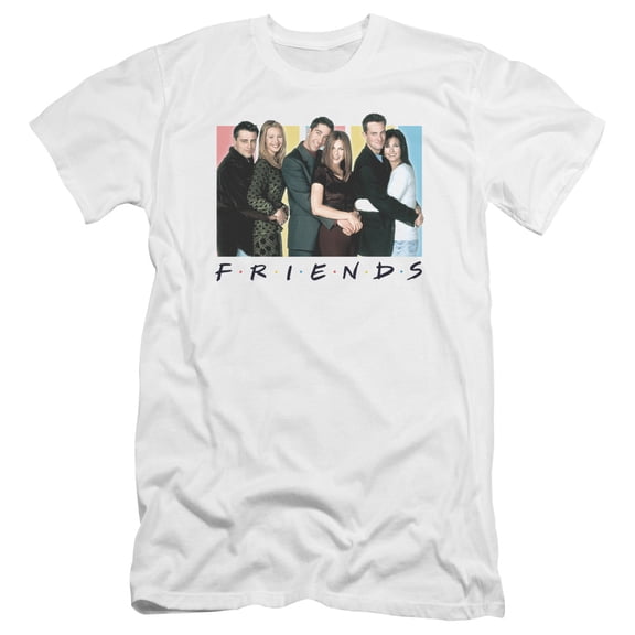 Friends - Cast Logo - Premium Slim Fit Short Sleeve Shirt - Small