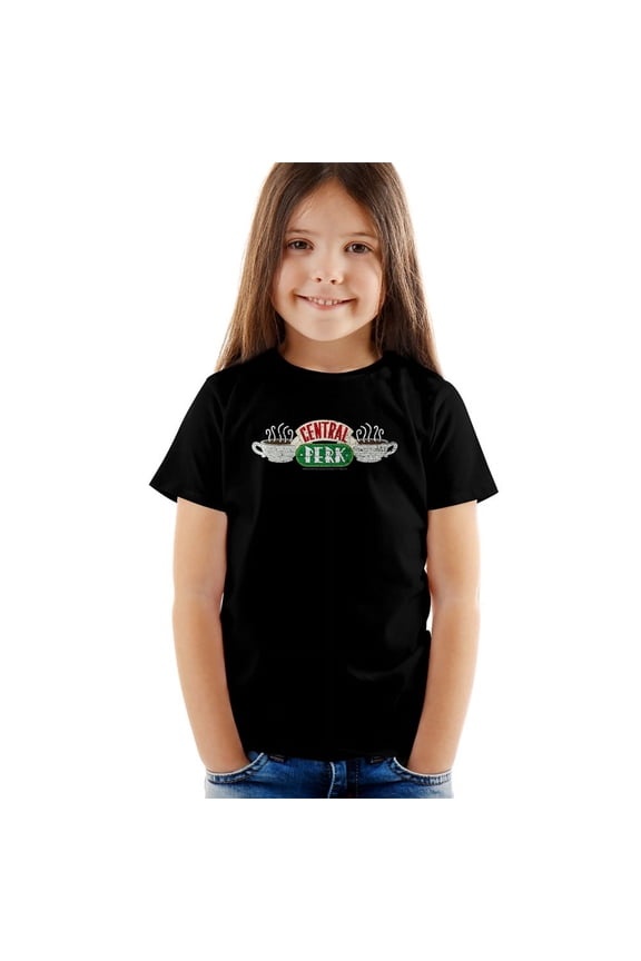 Friends Central Perk 1 Kids T Shirt (2) for Youth Toddler Boys and Girls, Black