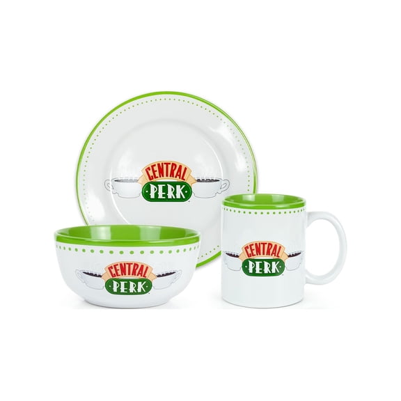 Friends Central Perk Coffee House Dining Set Collection | 3-Piece Dinner Set