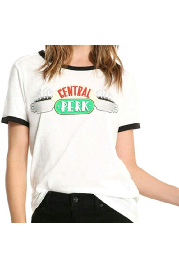 Central Perk Junior Women's Ringer T-Shirt (XL)