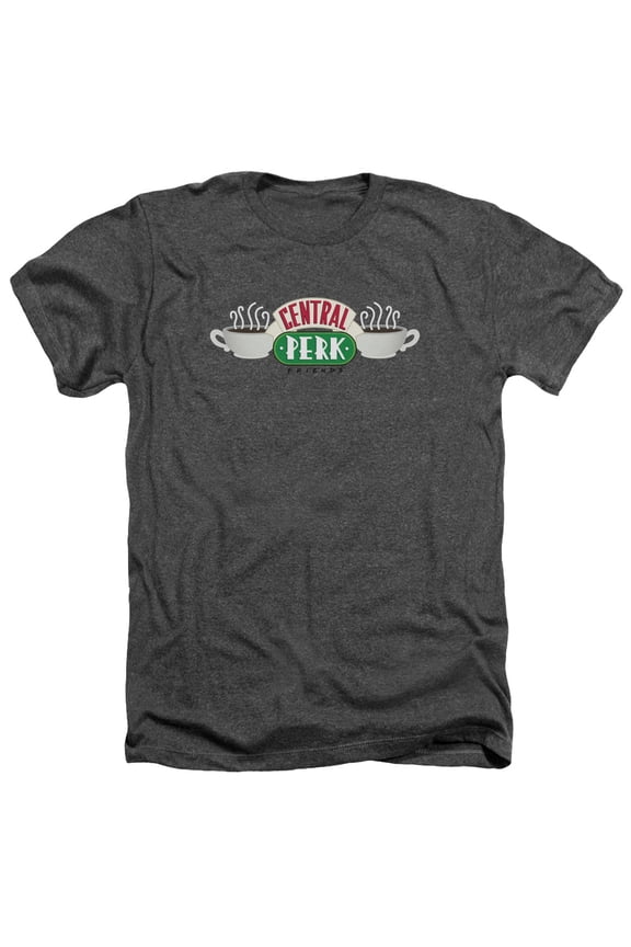 Friends - Central Perk Logo - Heather Short Sleeve Shirt - Medium