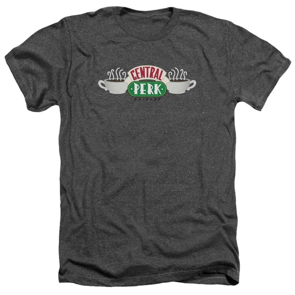 Friends - Central Perk Logo - Heather Short Sleeve Shirt - Small