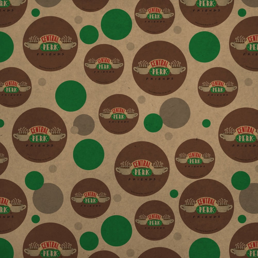 Friends Central Perk Logo Premium Kraft Gift Wrap Wrapping Paper Roll