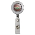 thumbnail image 1 of Friends Central Perk Logo Retractable Reel Chrome Badge ID Card Holder Clip, 1 of 3