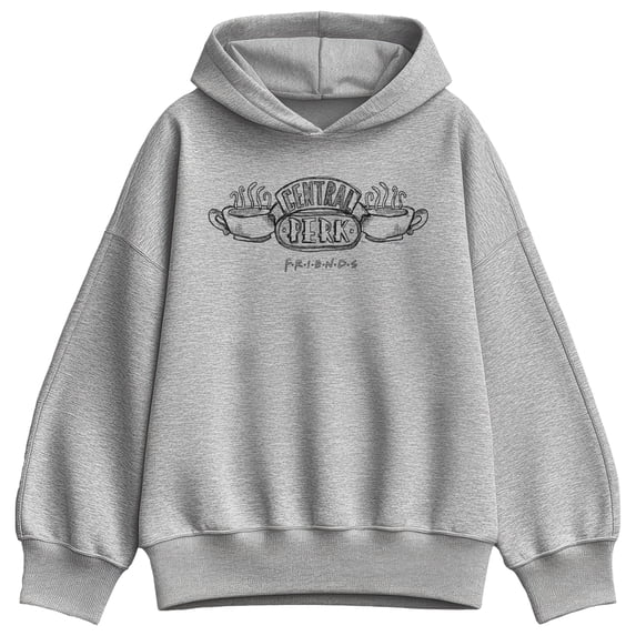 Friends - Central Perk Logo - Women's Oversized Fleece Hoodie Sweatshirt