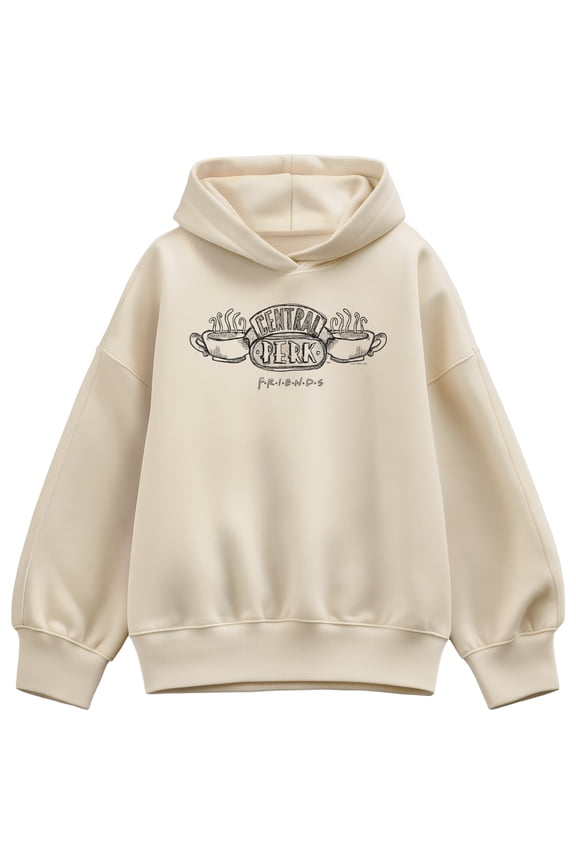 - Central Perk Logo - Women's Oversized Fleece Hoodie Sweatshirt