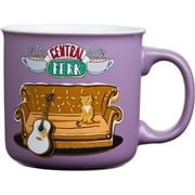 Silver Buffalo Friends Central Perk Smelly Cat Large Ceramic Camper-Style Coffee Mug for Cappuccino, Latte, Hot Cocoa or Hot Tea, 20 Ounces