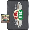thumbnail image 1 of Friends Central Perk Super Soft 62" x 90" Blanket and Decorative Pillow 2 Piece Set (Official Friends Product), 1 of 6