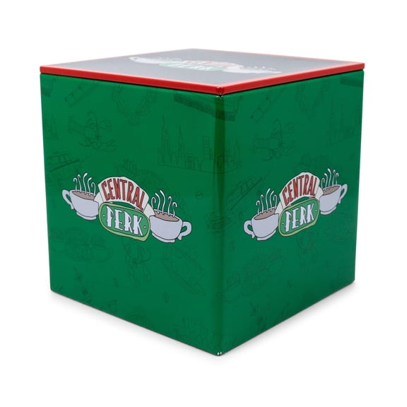 Friends Central Perk Tin Storage Box Cube Organizer with Lid | 4 Inches