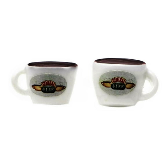 Friends Central Perks Coffee Cup Enamel Metal Stud Earrings