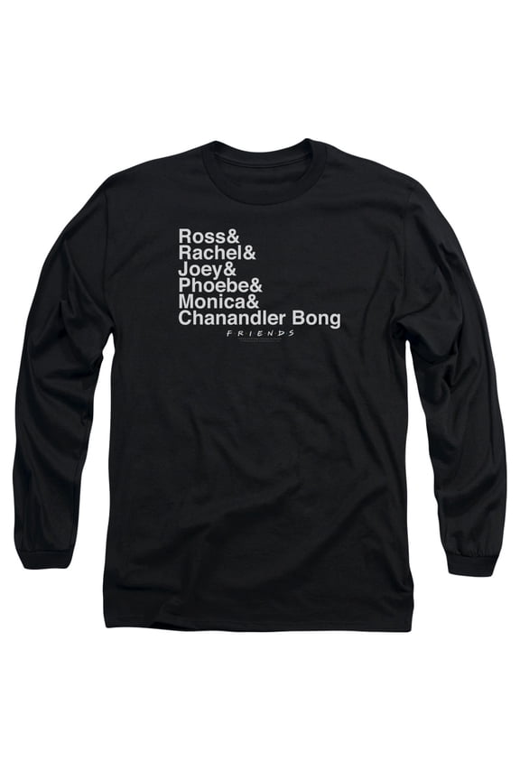 Chanandler Bong Long Sleeve T-Shirt Adult 18/1 Black