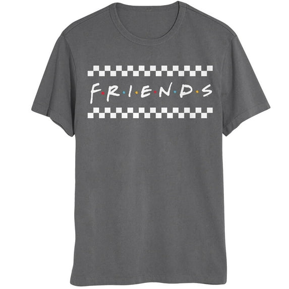 Friends - Checkered Logo Mens T Shirt