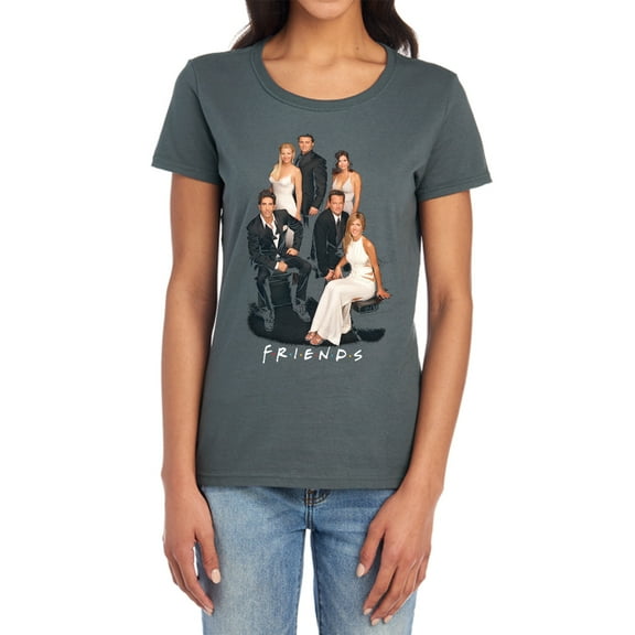 Friends Classy Women's T Shirt, Charcoal, Small