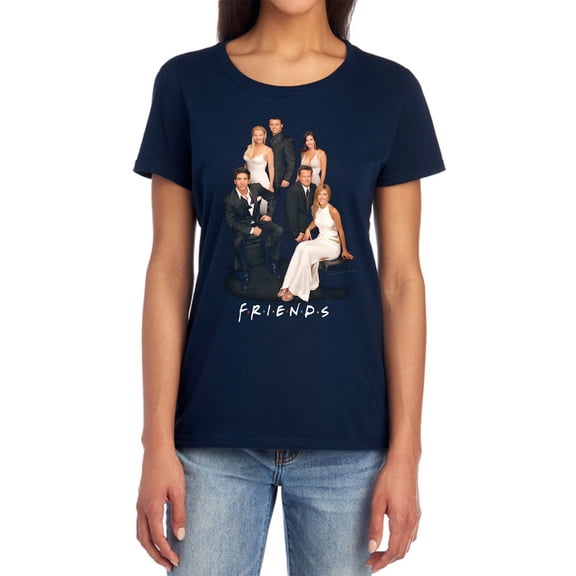 Friends Classy Women's T Shirt, Navy, X-Large