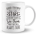 thumbnail image 1 of Friends Coffee Mugs, Good Friends Are Like Stars Coffee Mug Ceramic, Christmas Birthday Gifts For Women Friends, Friendship Gift For Female Mug Cup Tea Cup 11oz, 1 of 4