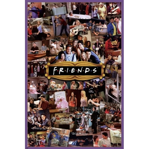 Friends - Collage Laminated Poster (24 x 36)