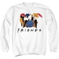thumbnail image 1 of Friends Color Cut Out Unisex Adult Crewneck Sweatshirt, White, Medium, 1 of 4