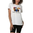 thumbnail image 1 of Friends Color Cut Out Women's Loose T-Shirt, White, 2X-Large, 1 of 4