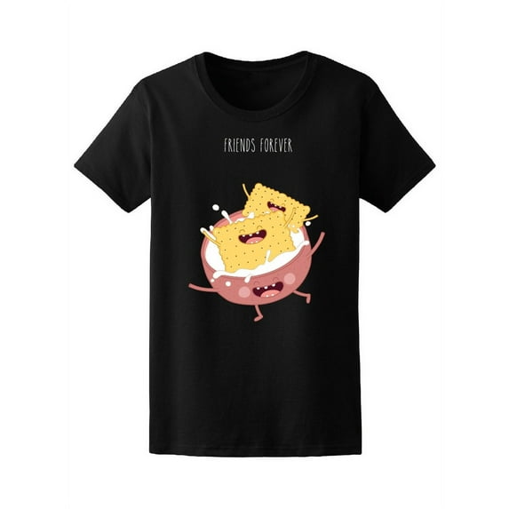 Friends Cookies Swimming In Milk Tee Women's -Image by Shutterstock