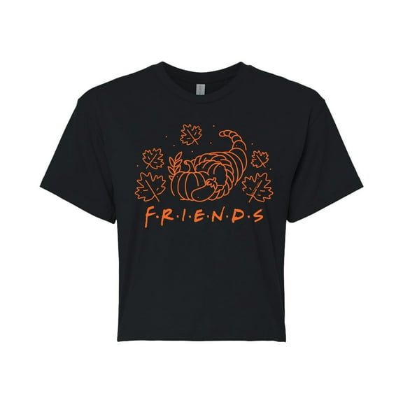 Friends - Cornucopia - Juniors Cropped Cotton Blend T-Shirt